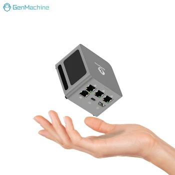Genmachine Ryzen 3 5425U 4.1Ghz 15W Mini Pc Windows 11 Ryzen Super Mini LPDDR4X 4266Mhz ordinateur de bureau bricolage ordinateur de jeu WiFi6E BT5.2 1