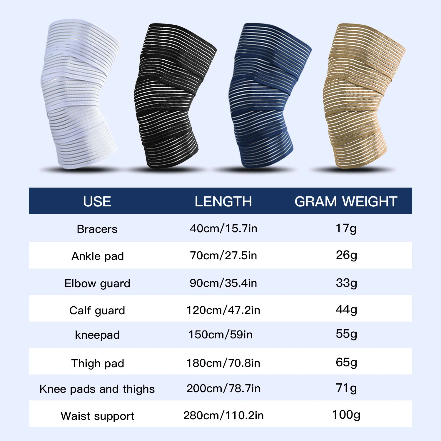 1 PC Tape Compression Bandage Ankle Sports Elbow protector pads Wraps Support Protector Ankle brace support Knee Pads