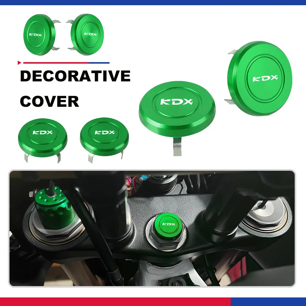 

kdx Motorcycle Decoration Steering Stem Nut Cap Cover For kawasaki KDX125SR KDX250SR KDX 125SR KDX 250SR KDX 125 SR KDX 250 SR