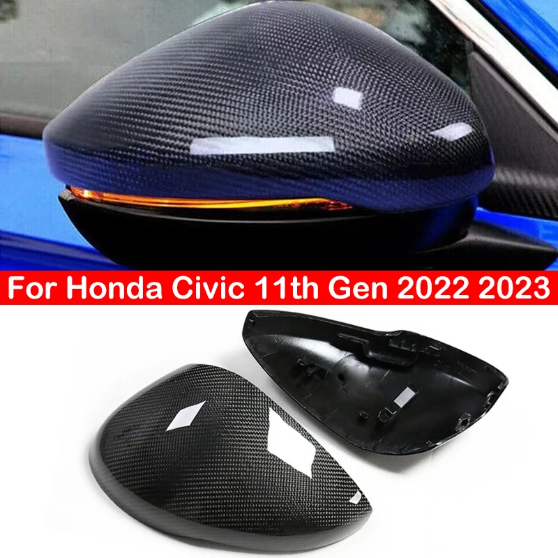 For 16-21 Honda Civic Sedan/Coupe/Hatchback Carbon Fiber Door Side Mirror Cover - Foto 11