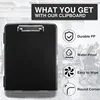 1pc Large Capacity Multifunctional Nursing Clipboard - Heavy Duty Plastic Storage with Low Profile Clip, Pen Holder, 2