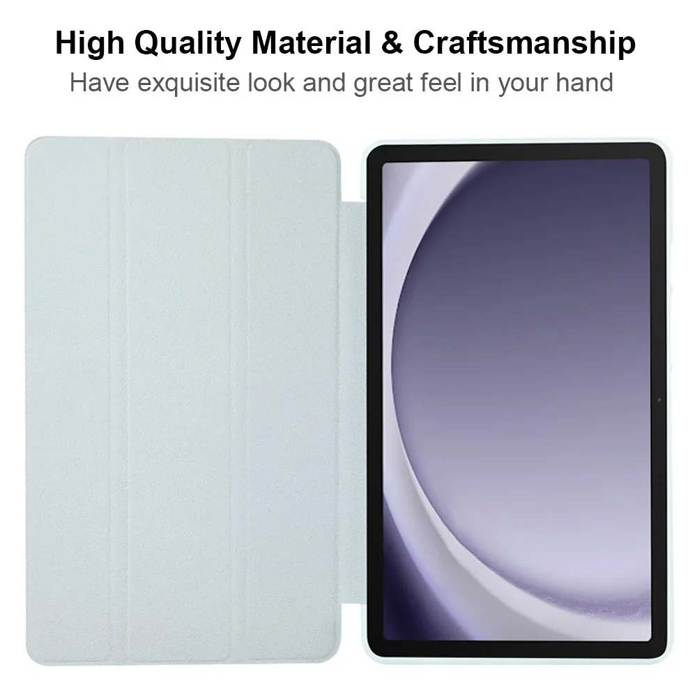 Enhanced Protective TPU Soft Triple-Fold Smart Tablet Case