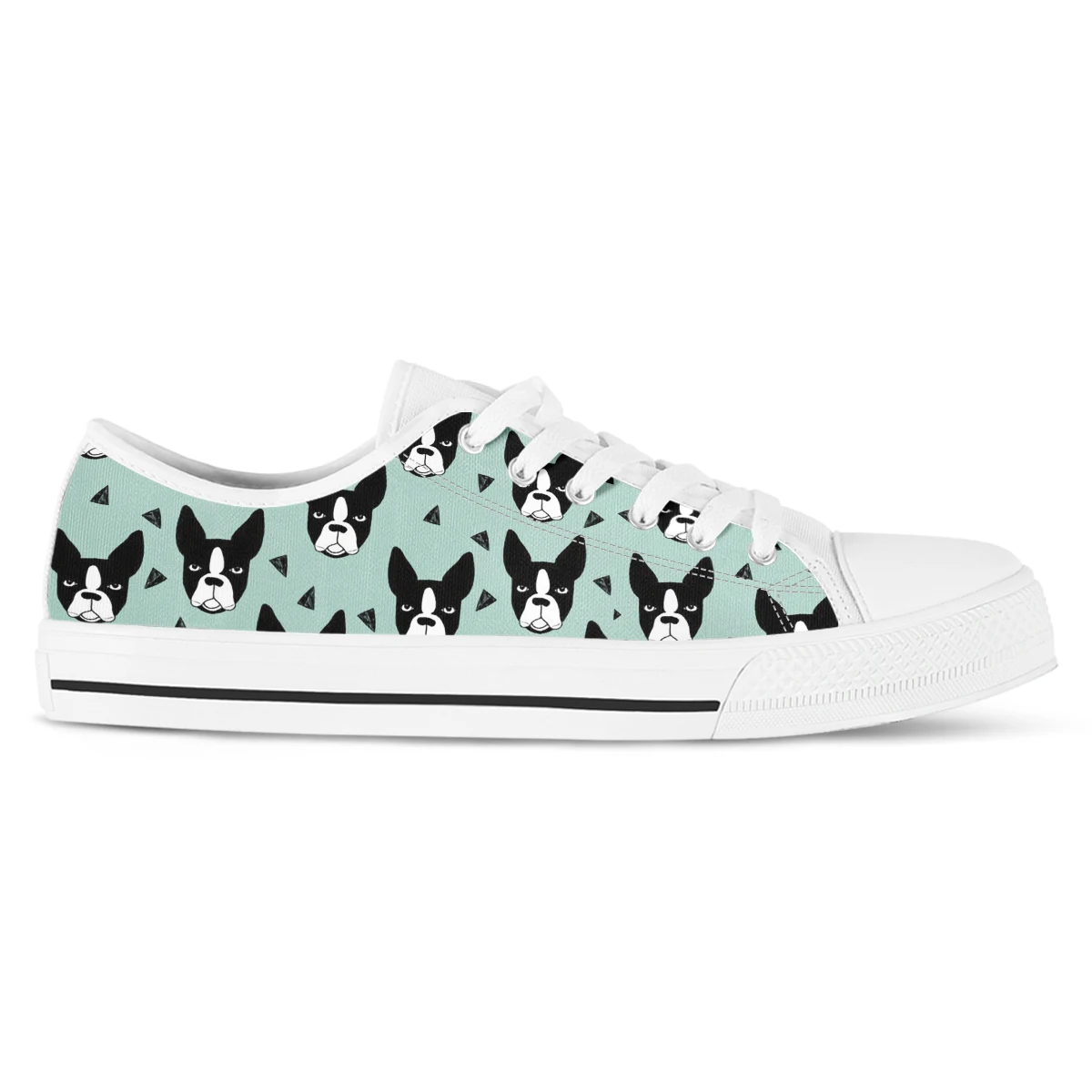 Boston Terrier Printed Comfortable Lace-Up Espadrilles Pet Dog Needs Custom Casual Shoes Dog Lover Gifts Zapatos