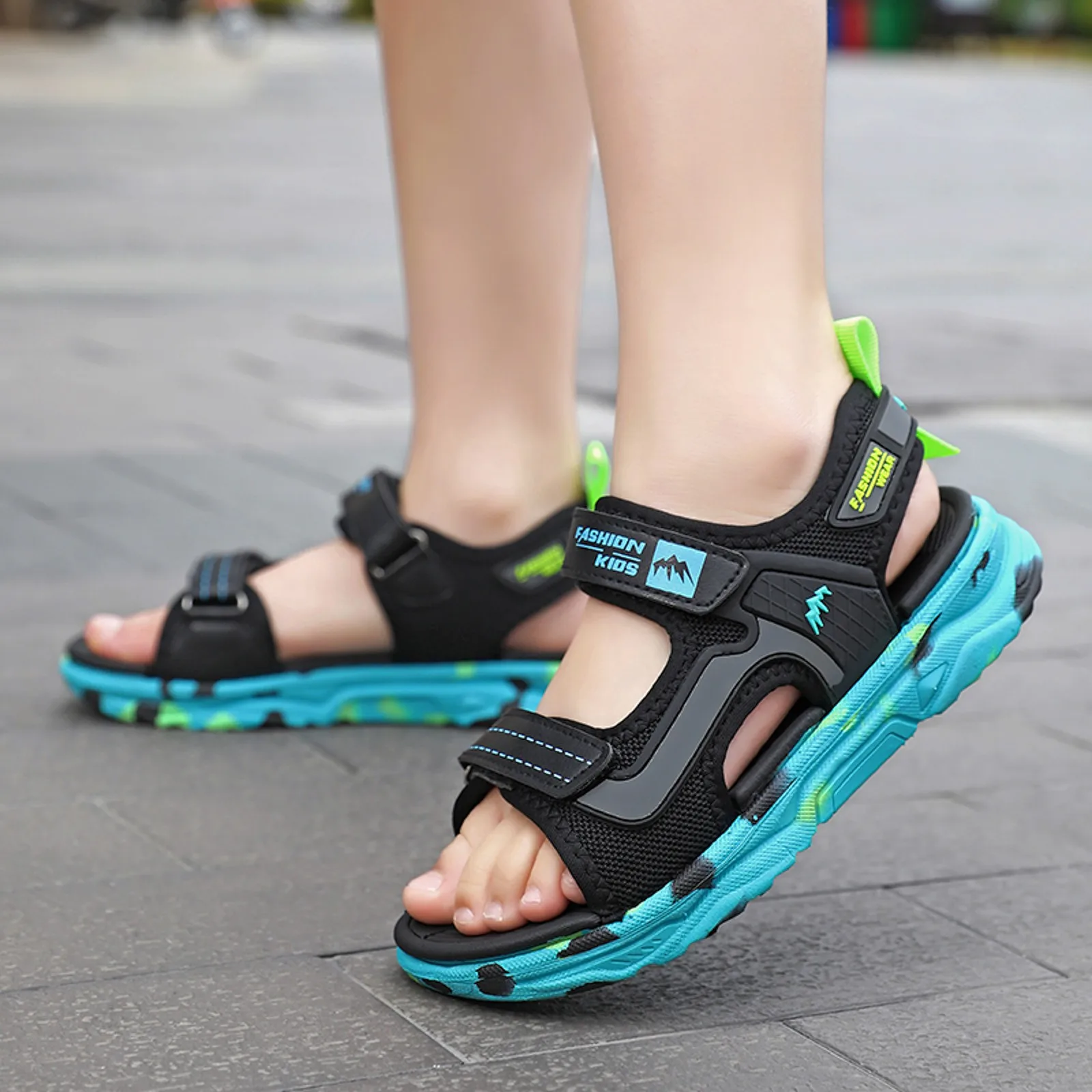 Kids Beach Sandals Fashion Soft Sole Sandals Comfortable Open Toe Sandals Outdoor Shoes 6 Toddler Shoes Boys 2
