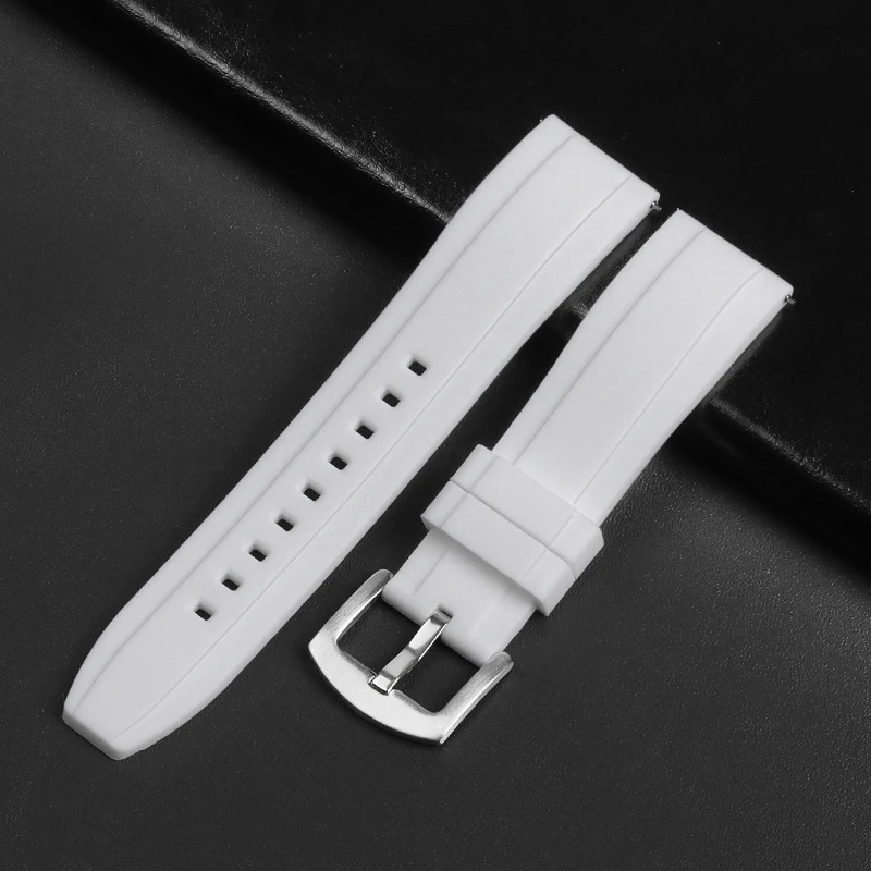 Enhanced Silicone Sport Watch Band - Waterproof Rubber Strap, Universal 20mm & 22mm Wristband Bracelet