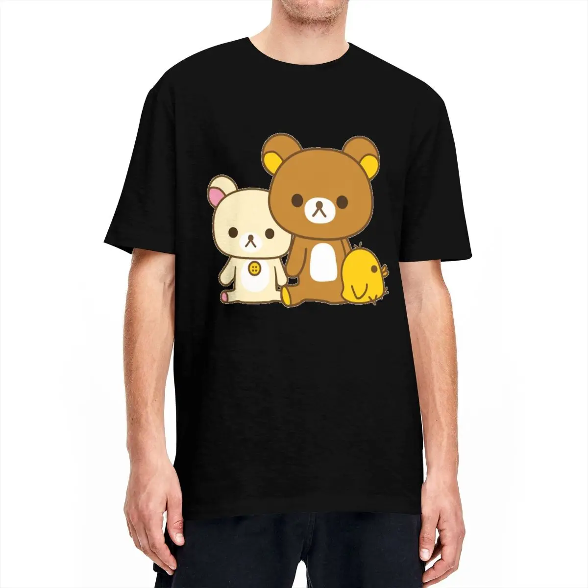 KorilakkumaRilakkumaTShirtsMenWomensCottonFunnyTShirtONeck