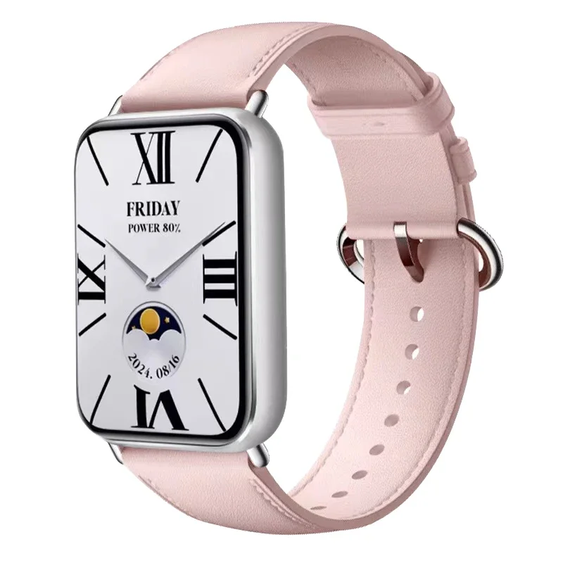 Premium Leather Strap Replacement for Smartwatches - Elegant and Durable Watchband Bracelet