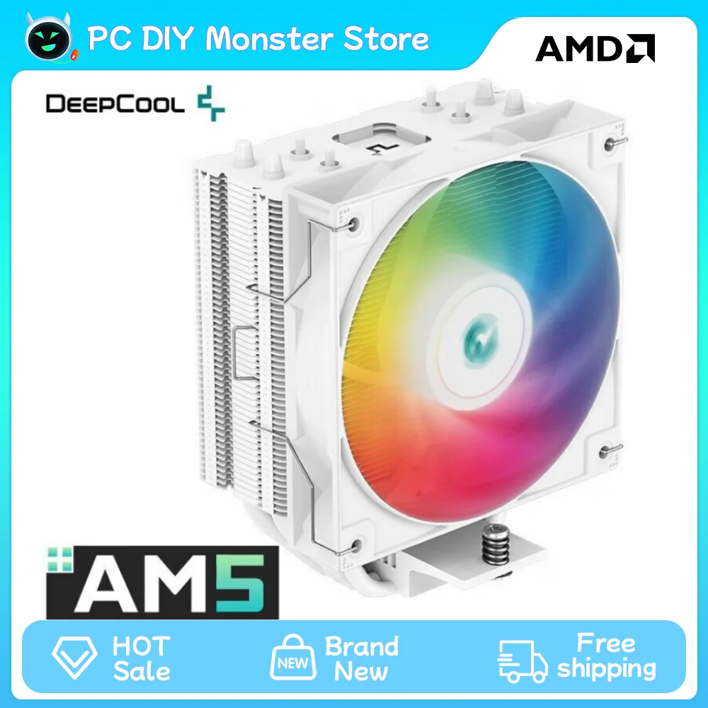 Deepcool Ag400 Air Cooler Cpu Cooler 4 Heat Pipe Argb Pwm Processador Cpu Cooler Per Lga1700 1200 115X 1151 1155 Amd Am4 Am5