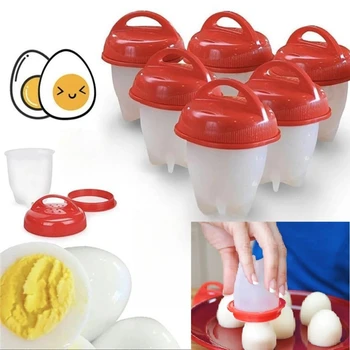 1/3/6pc bracconieri per uova fornello in Silicone antiaderente fornello per uova fornello Pack uova sode stampo tazze piroscafo gadget da cucina strumenti 1
