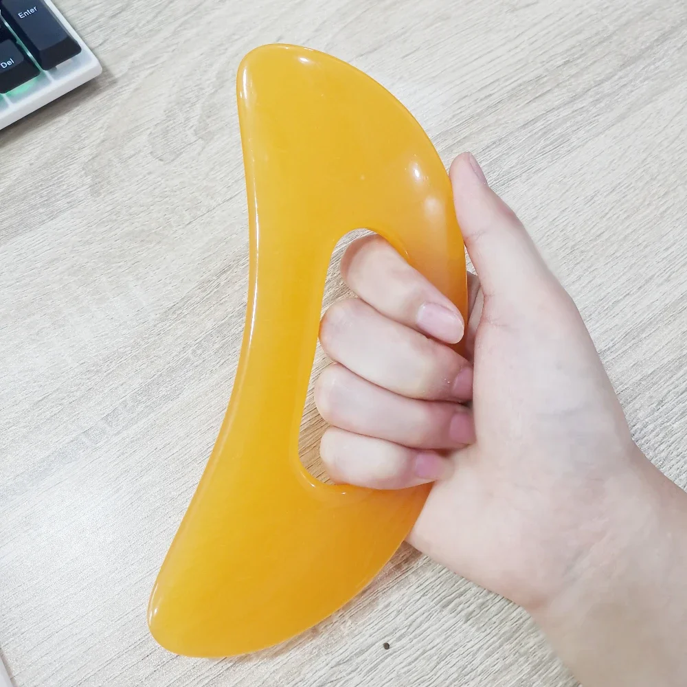 1Pc Guasha Board Resin Beeswax/Synthetic Resin Tool Scrpy aping Board Massage Tool Guasha Massage Scraper Thera