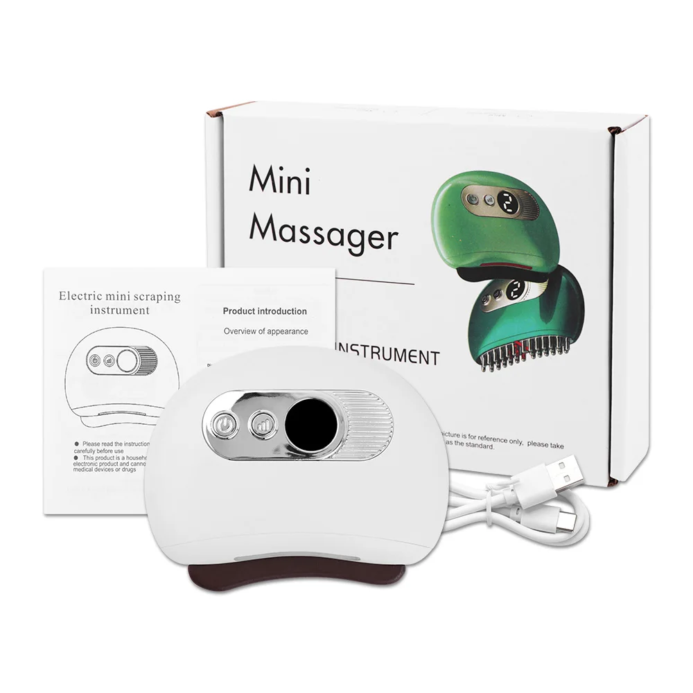 Electric Gua Sha Massager – Heat, Vibration & LED for Face, Neck & Body