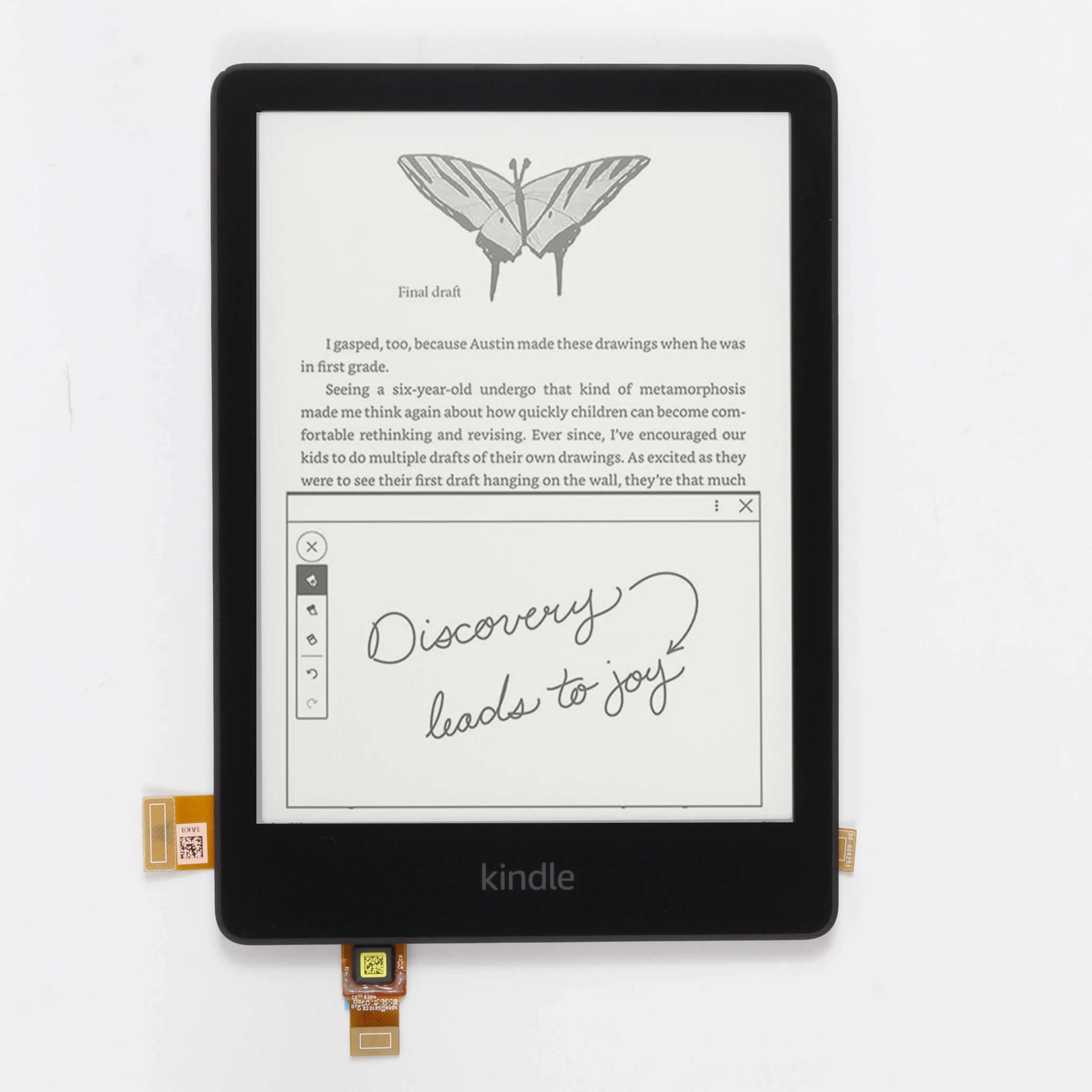 Polegada 1236×1648 Ed068kc5 Eink Carta para Kindle Paperwhite M2l4ek 11th Kpw5 Leitor de E-book Display Lcd Novo 6.8