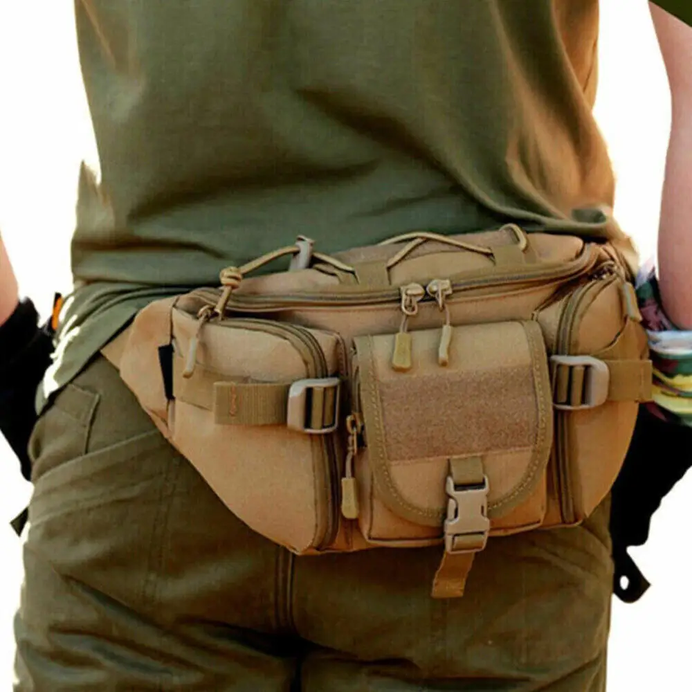 Double Zipper Running Chest Bag Waterproof Large Capacity Waist Bag Birthday Gift