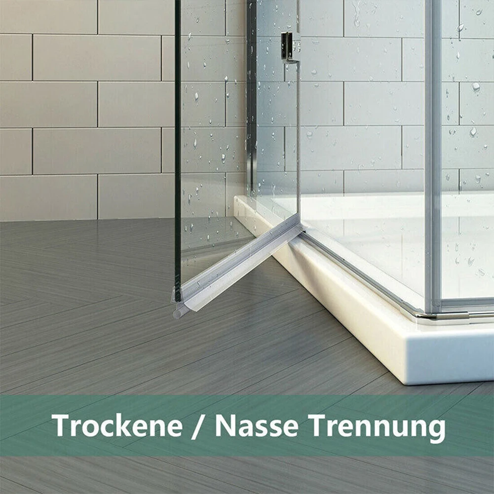 2pcs 50cm Transparent Rubber Shower Seal 6/8/10/12mm Universal Glue-Free Waterproof Cuttable Bathtub Shower Seal