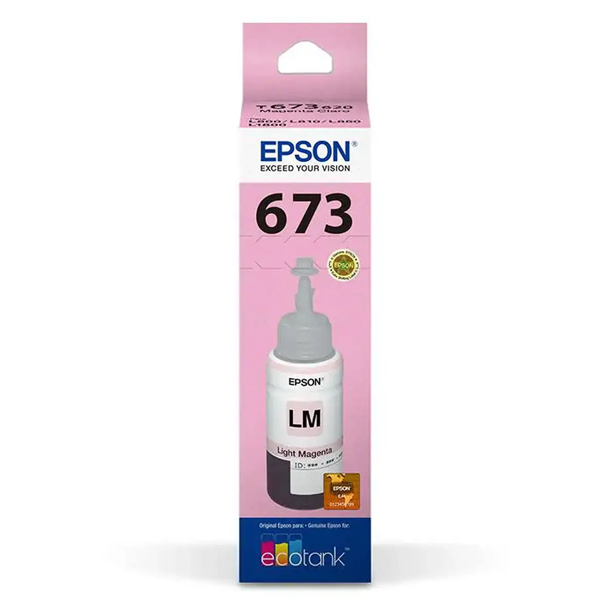 Tinta Epson 673 T673620 T673620al Magenta Light Original For Ecotank L800  L805 L810 L850 L1800 Refil, 70ml - Ink Refill Kits - AliExpress