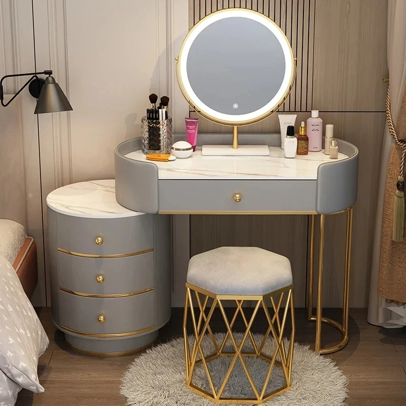 Storage Luxury Vanity Table Girls Nordic Modern Multifunctional Vanity Table Organizers Modern Comoda Pra Quarto Furniture