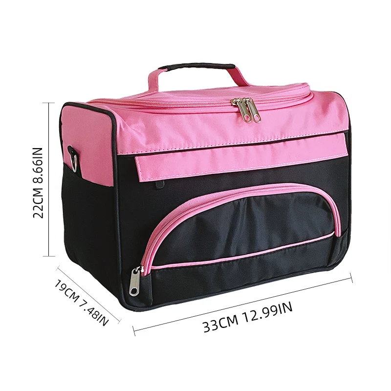 New Pink Salon Hairdressing Storage Bag Hair Scissors Tool Makeup Case with Strip Professional Barber Scissor Bag