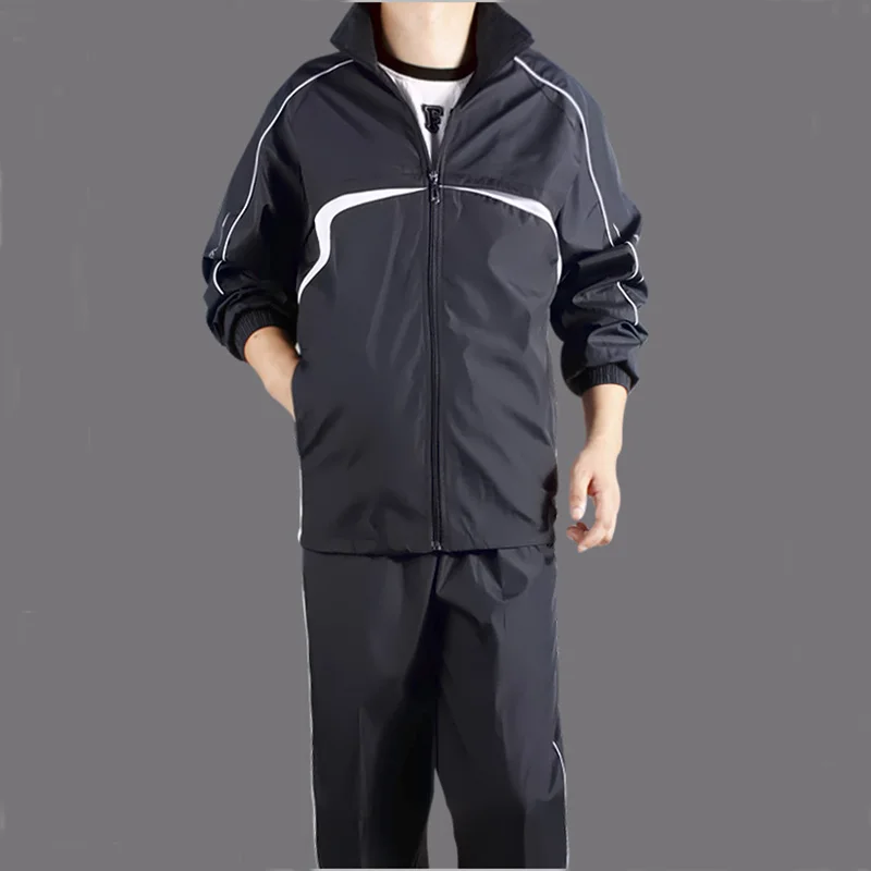 

Mens sportsuits 2023 Size 4XL 5XL Spring Autumn Tracksuit Men Two Piece Clothing Sets Casual Track Suit Sportswear Sweatsuits