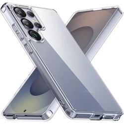 Luxury Hybrid Phone Case - Ultra-Thin Clear Silicone Shockproof Back Cover for S24 FE