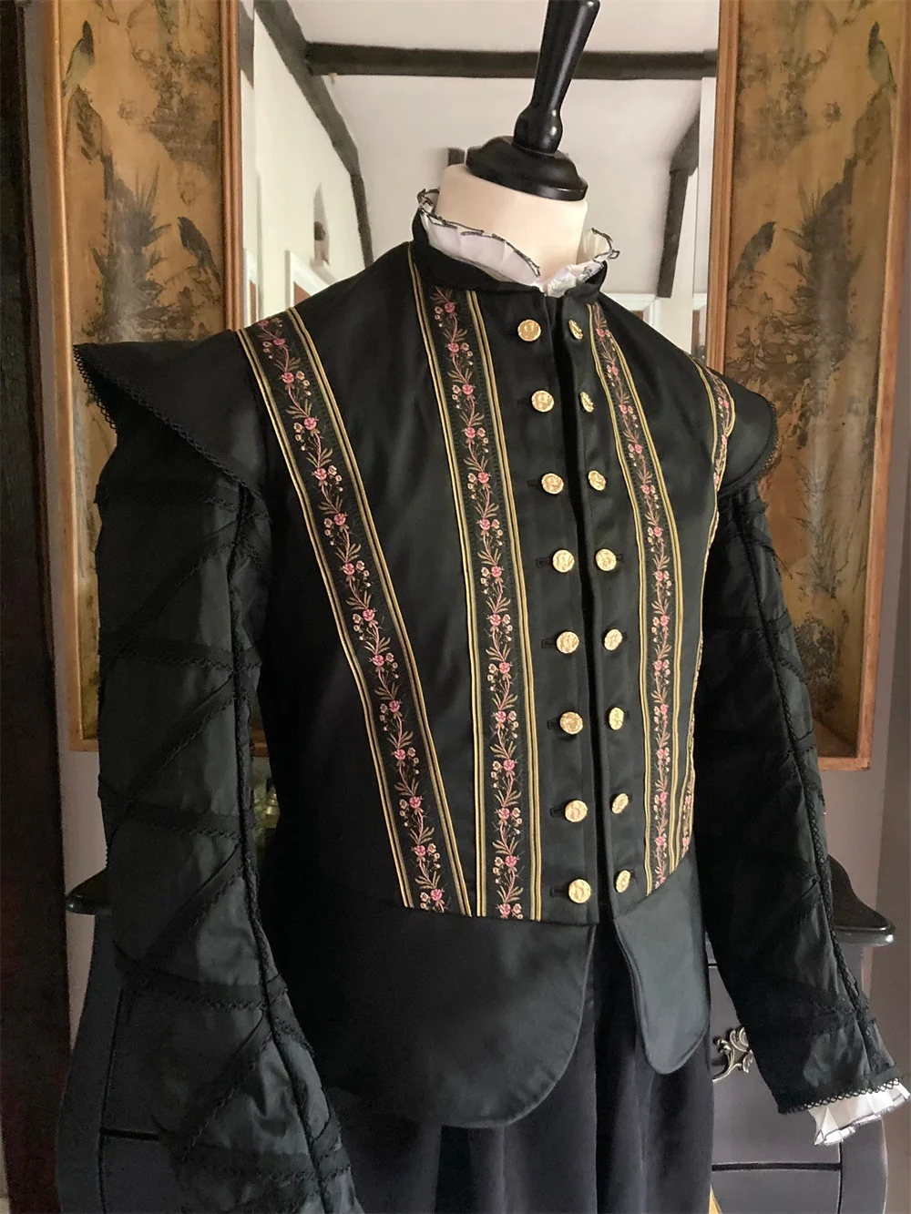 Tudor Doublet Medievale Rinascimentale Elizabeth Tudor King Costume Giacca Royal Nobleman Prince Costume Outfit Per Uomo