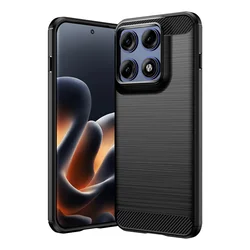 Enhanced Non - Slip Flexible TPU Protective Phone Case - Shockproof Cover for Motorola Edge 70 Fusion (Black)