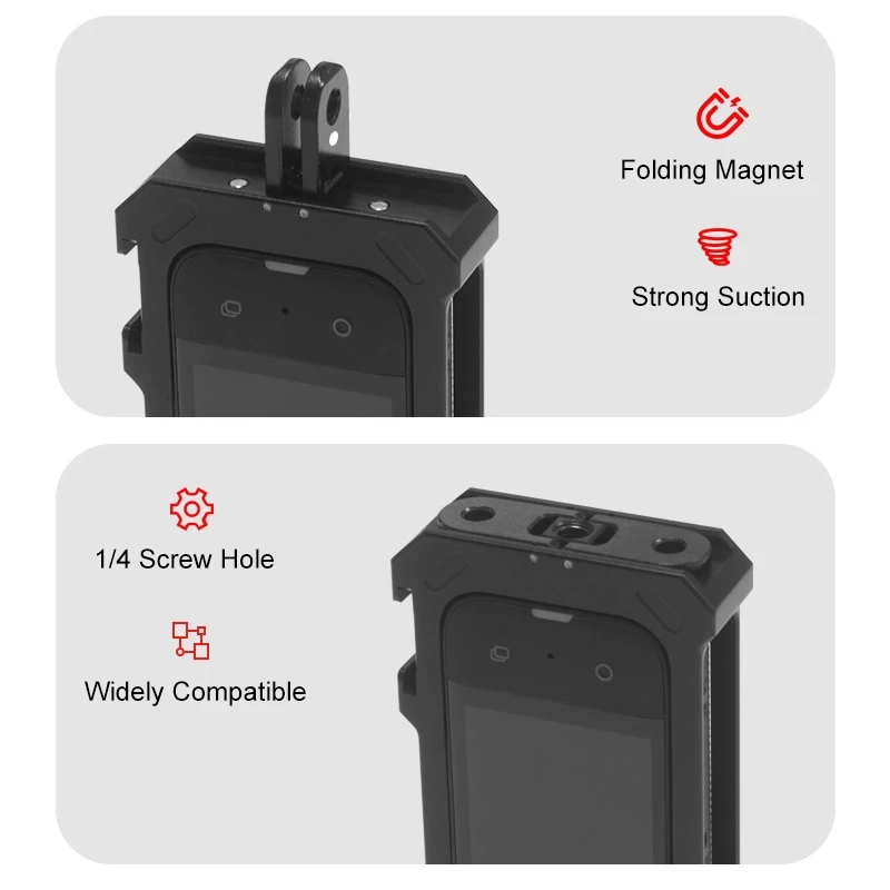 For Insta360 X3 PULUZ Metal Protective Cage Rig Housing Frame with Expand Cold Shoe Base & Tripod Adapter(