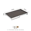 Jewelry Tray Leather Necklace Display Organizer Iron Rectangle Trinket Dish Fruit Dessert Tray Living Room Home  Storage Drinks 5