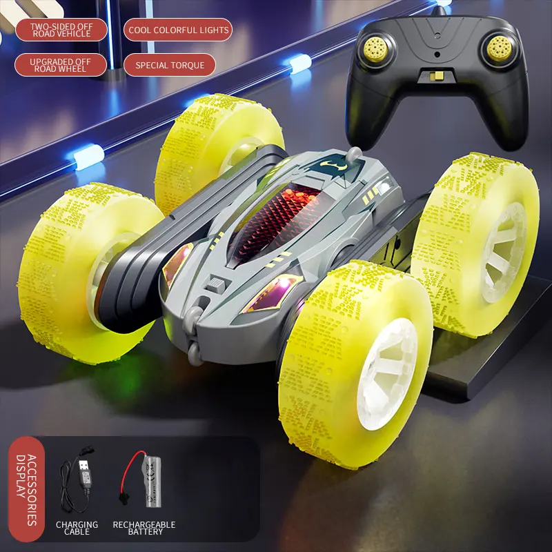 RC Auto 4WD Stuntauto | Afstandsbediening Auto met LED & 360° Flips