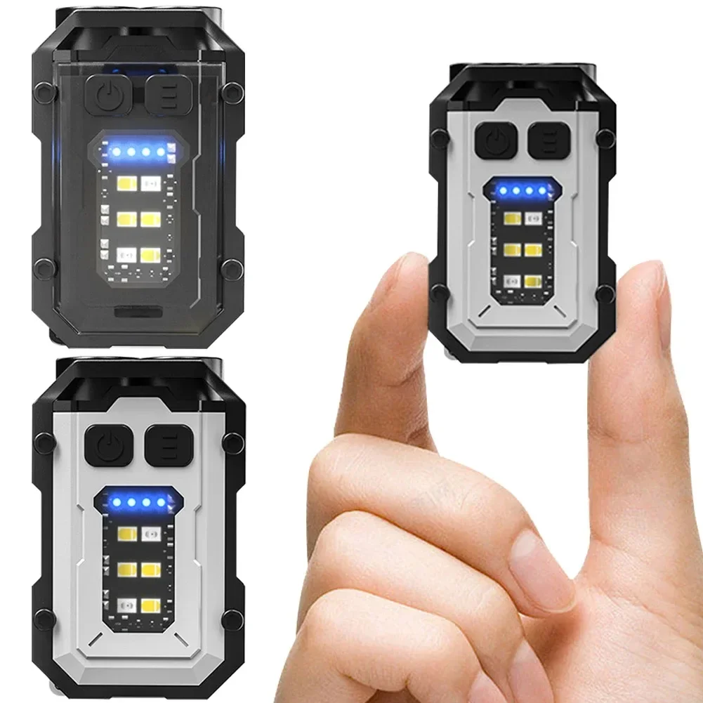 Description Picture 4 of itemMini Keychain Flashlight USB Charging High Bright Flashlight 300mAh Super Bright Torch Power Display for Camping Fishing Walking