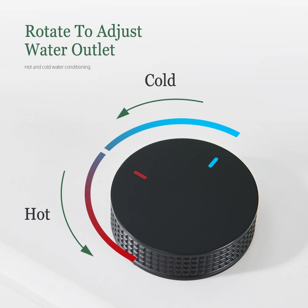 Matte Black Basin faucet Knurled knob Sink Tap 360 Rotating Spout two holes Desk Mounted Basin Tap Bathroom Widerspread faucet basin faucet,bathroom faucet