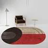 Minimalist Oval Living Room Carpet Gray Modern Home Carpets Line Art Decorative Rug Firm Non-Slip Waterproof Rugs Alfombra Ковер 5