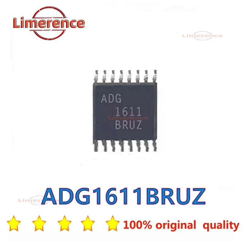 Adg1611Bruz-Reel7 Muslimate Adg1611Bru Adg1611 Interfaccia A 4 Circuiti Interruttore Analogico Multiplexer 1.1 Ohm Tssop-16
