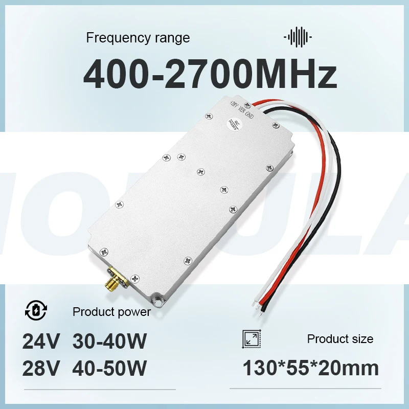 50W RF Power Amplifier LDMOS Module Unmanned SMA Protect Area System
