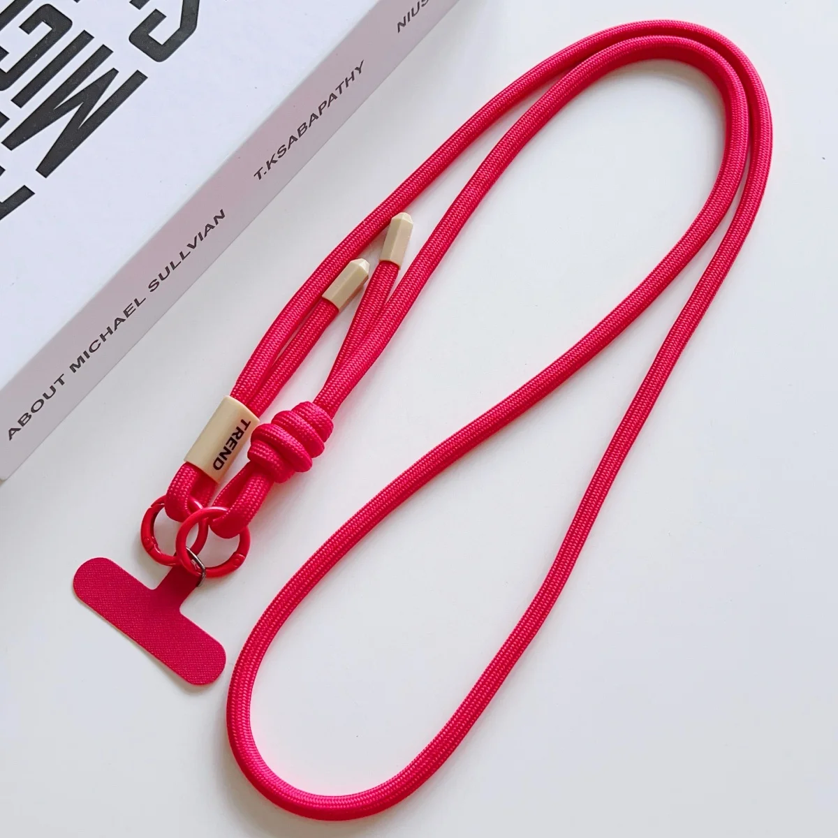 Universal Adjustable Length Phone Lanyard with Neck and Crossbody Strap and Connection Clip