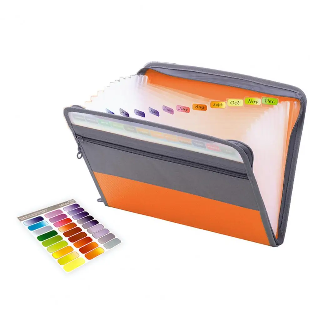 Item Storage 4 Colors Expanding File Folder Document Accordion Folder for School