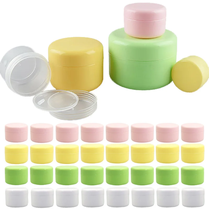 

10/30Pcs Cosmetic Jars 10/20/30/50/100/150g Refillable Bottle Plastic Empty Makeup Jar Pot Pink Containers Cream Case for Travel