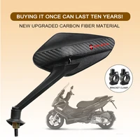 2Pcs/Pair Motorcycle Carbon Fiber Rearview Side Mirror Rotatable 8mm For Gilera GP800 Fuoco Nexus 500 Runner 125 200 NEXUS250