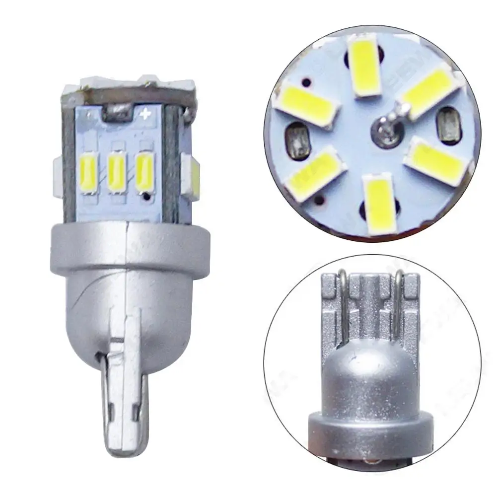 

1 Pair Car Width Light Dc 12v T10 3014-18LED Bright License Plate Lights Led Door Lamp Lighting Warning Indicator