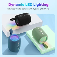 TRIBIT StormBox Mini Bluetooth Speaker, 12W 360° Sound With XBass, LEDs, 12 Hours playtimes, IPX7 Waterproof, For Hiking/Outdoor - Image 4