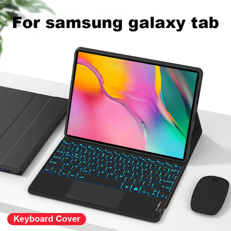 For Samsung Galaxy Tab S4 S5e S6 A T590/T595 Keyboard Case