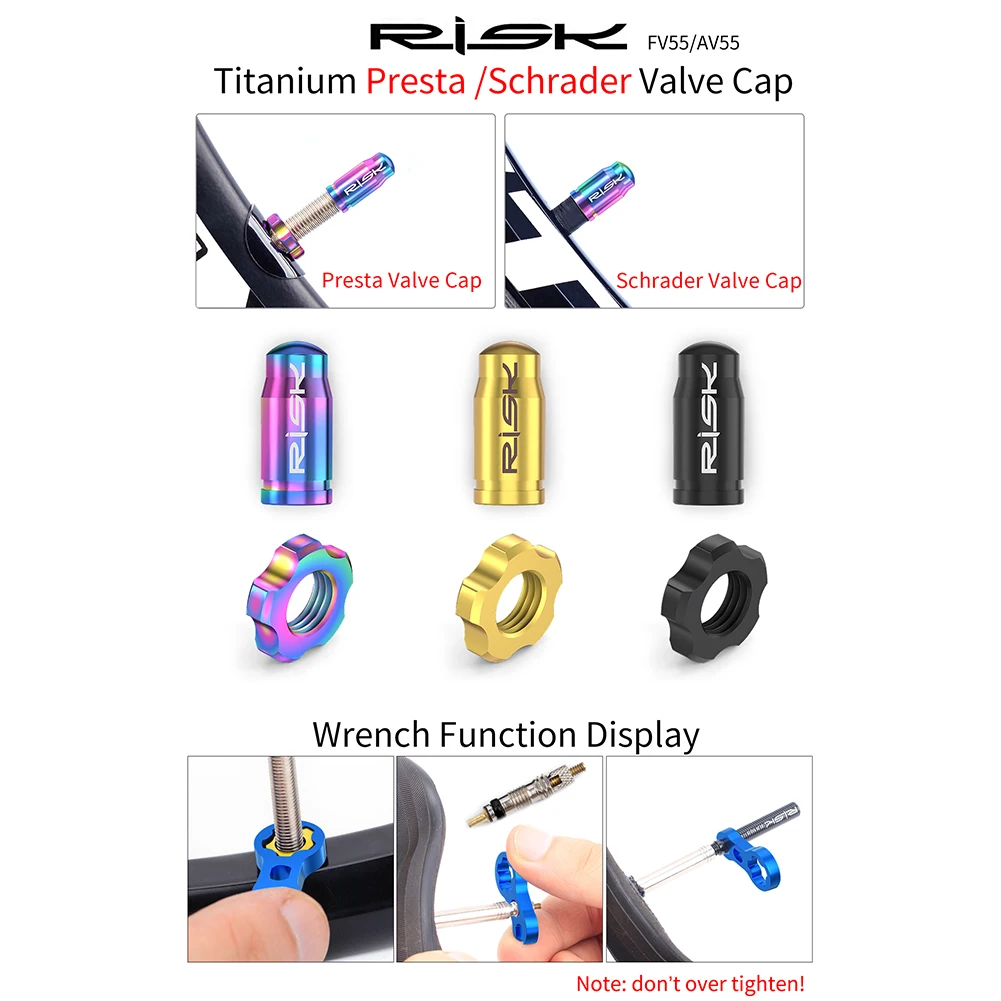 Road Bike Valve Caps Set Leakproof Tire Valve Nut Cover Anti-corrosion Mountain Bike Valve Caps Cycling Accessories