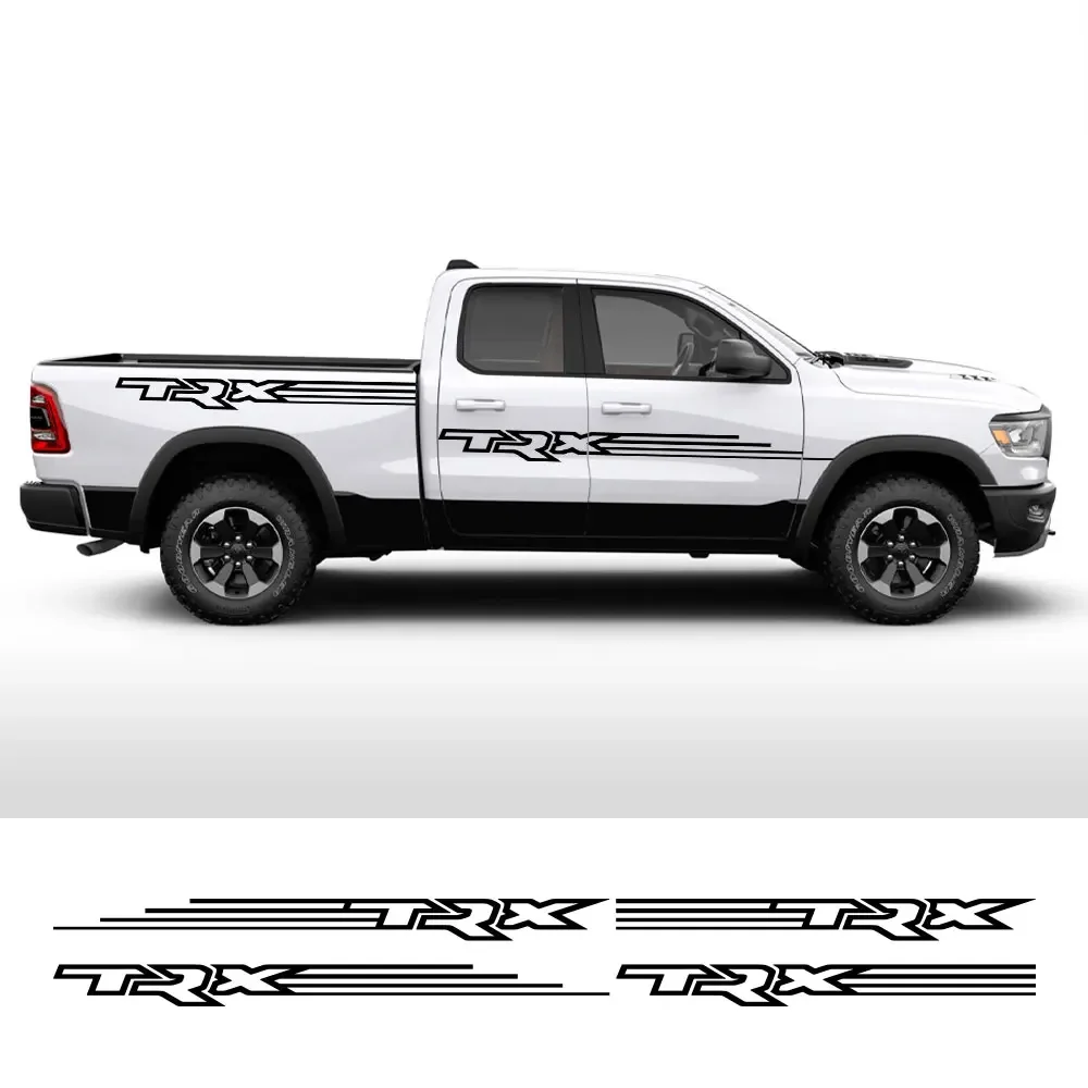 

Боковые наклейки для кузова пикапа для Ram Rebel грузовика графика юбка полосы Декор наклейки виниловый чехол Аксессуары для автотюнинга