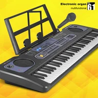 31/61 Keys Children Electronic Keyboard Piano with Microphone Beginner Musical Instrument Organ Educational Toys Gift for Kids 1