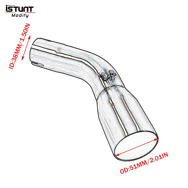 For SUZUKI SV650 SV650X SV650S SV 650 2016 - 2021 Motorcycle Exhaust Escape Moto Silencer System Link Pipe Muffler DB Killer - Image 3
