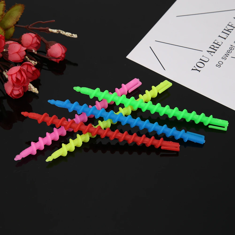 헤어 펌 롯드, 스파이럴 헤어 펌 롯드, DIY 플라스틱 롱 헤어 롤러, 열 없는 헤어 컬링 롯드 (헤어 살롱용)
