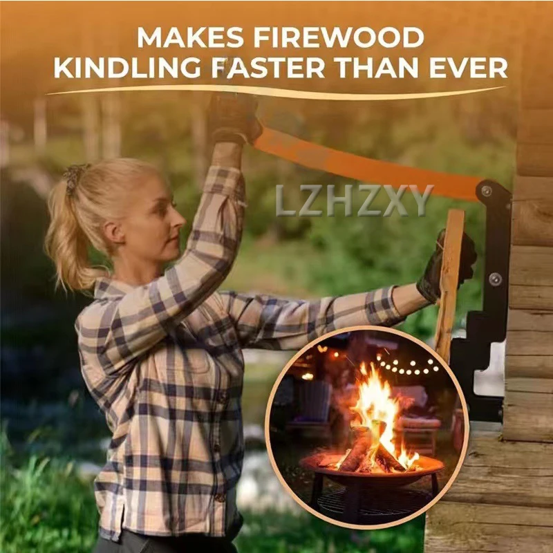 Wall Mounted Kindling Splitter Firewood Kindling Splitter Portable Manual Fire Wood Firewood Cutter