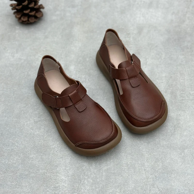 Cowhide women's shoes, tassel flat bottom, all genuine leather, Mary Jane shoes, Le Fu shoes, high-quality 6