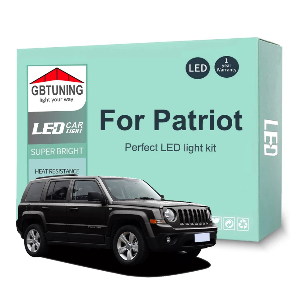 MaXtron Set di illuminazione interna per auto FOX 3000 K, luce bianca calda, set completo