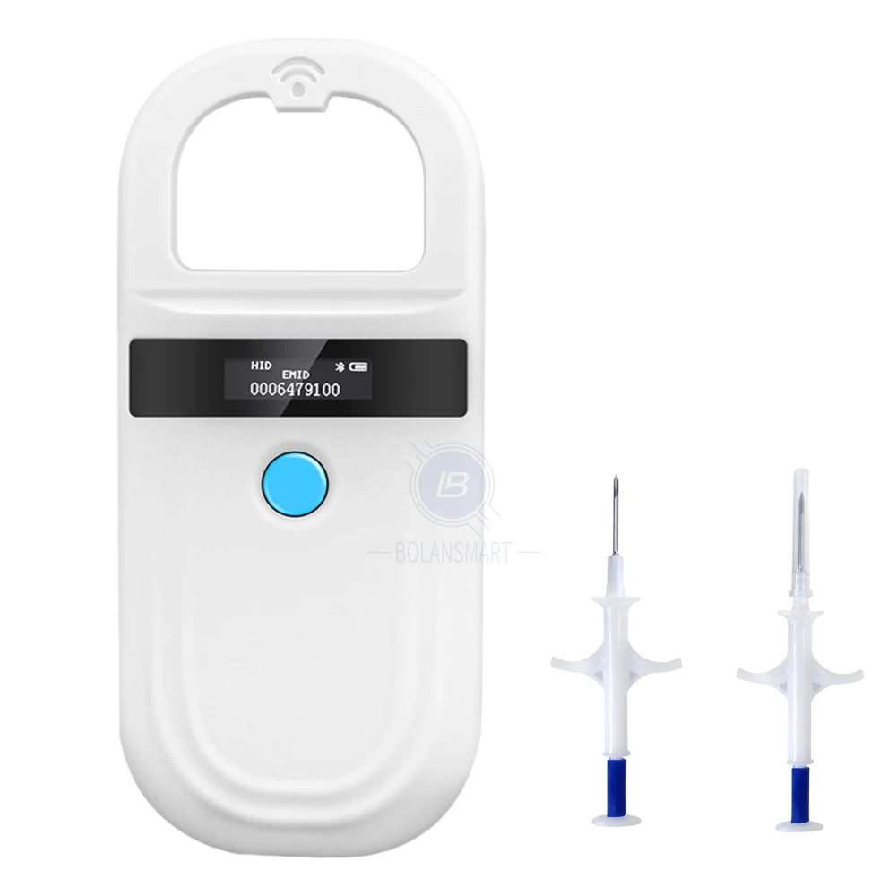 

2 Packs Pet EM4305 Microchip Syringe Handheld 134.2KHz/125KHz Pet Tag Machine 20 Pack Pet EM4305 Microchip Syringe