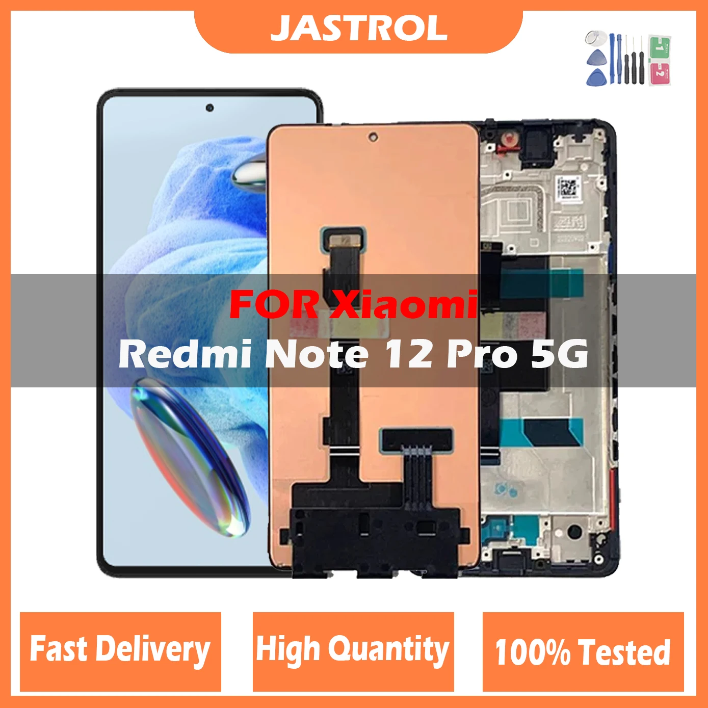 Lcd Per Xiaomi Redmi Note 12 Pro + / 12 Pro Plus Display Lcd Touch Screen Digitizer Per Xiaomi Redmi Note 12 Pro 5G Con Cornice